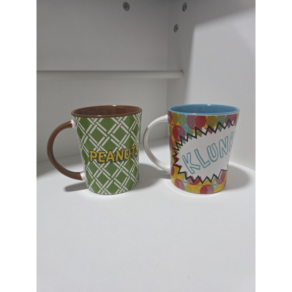 Peanuts Charlie & Sally Ceramic Mug Set‎ of 2 Gibson Overseas Coffee Cups Comic - Picture 2 of 9